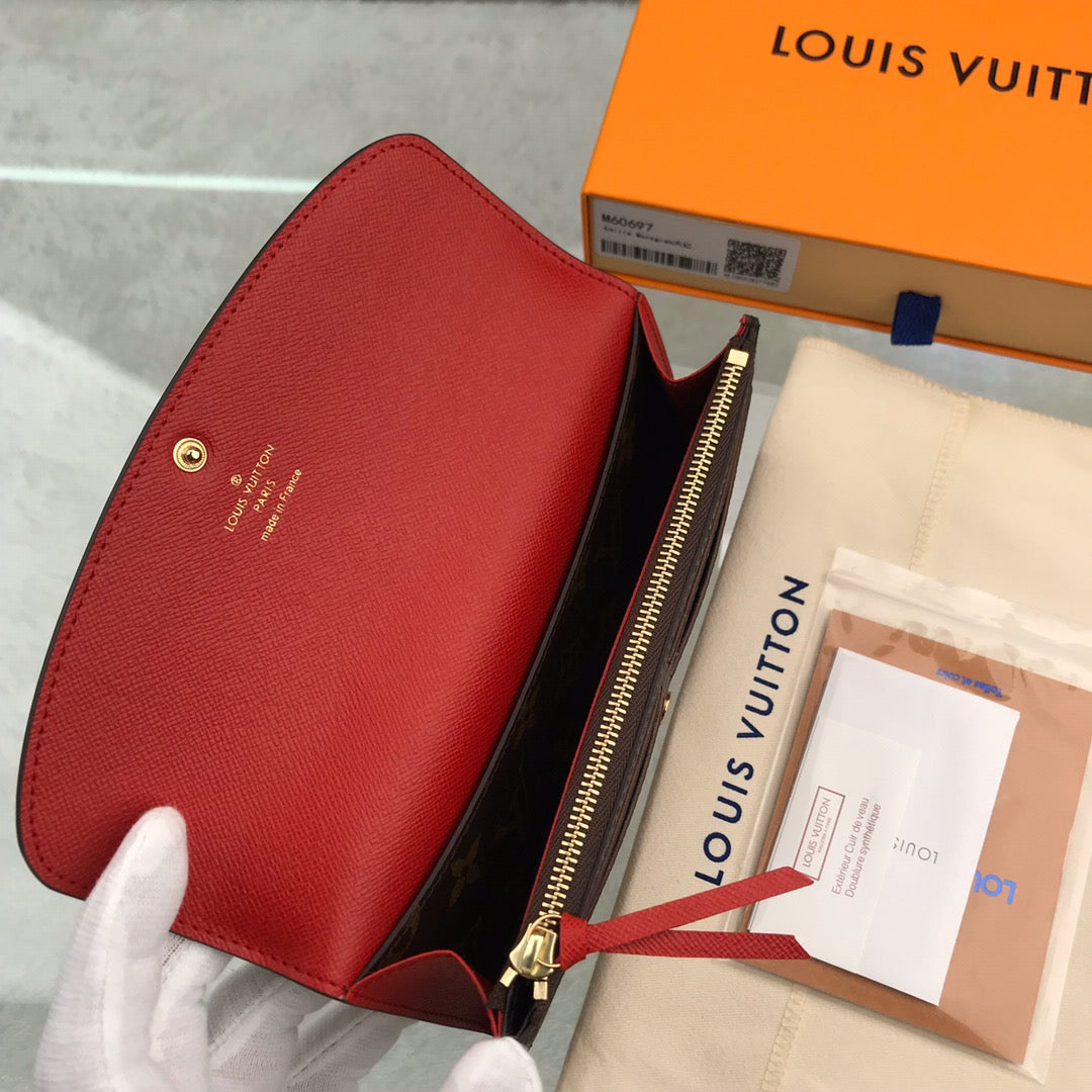 LV PORTAFOGLIO EMILIE RED