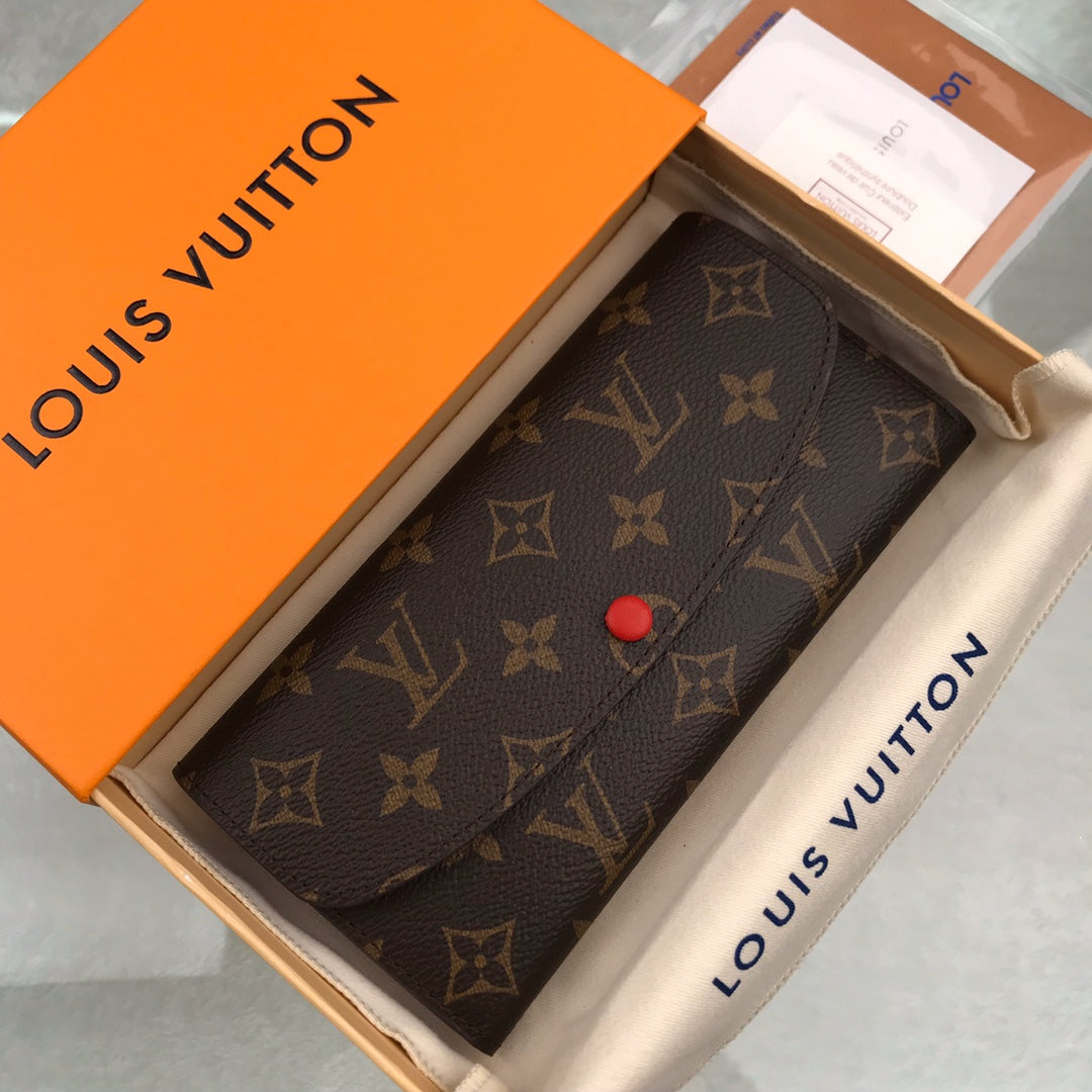 LV PORTAFOGLIO EMILIE RED