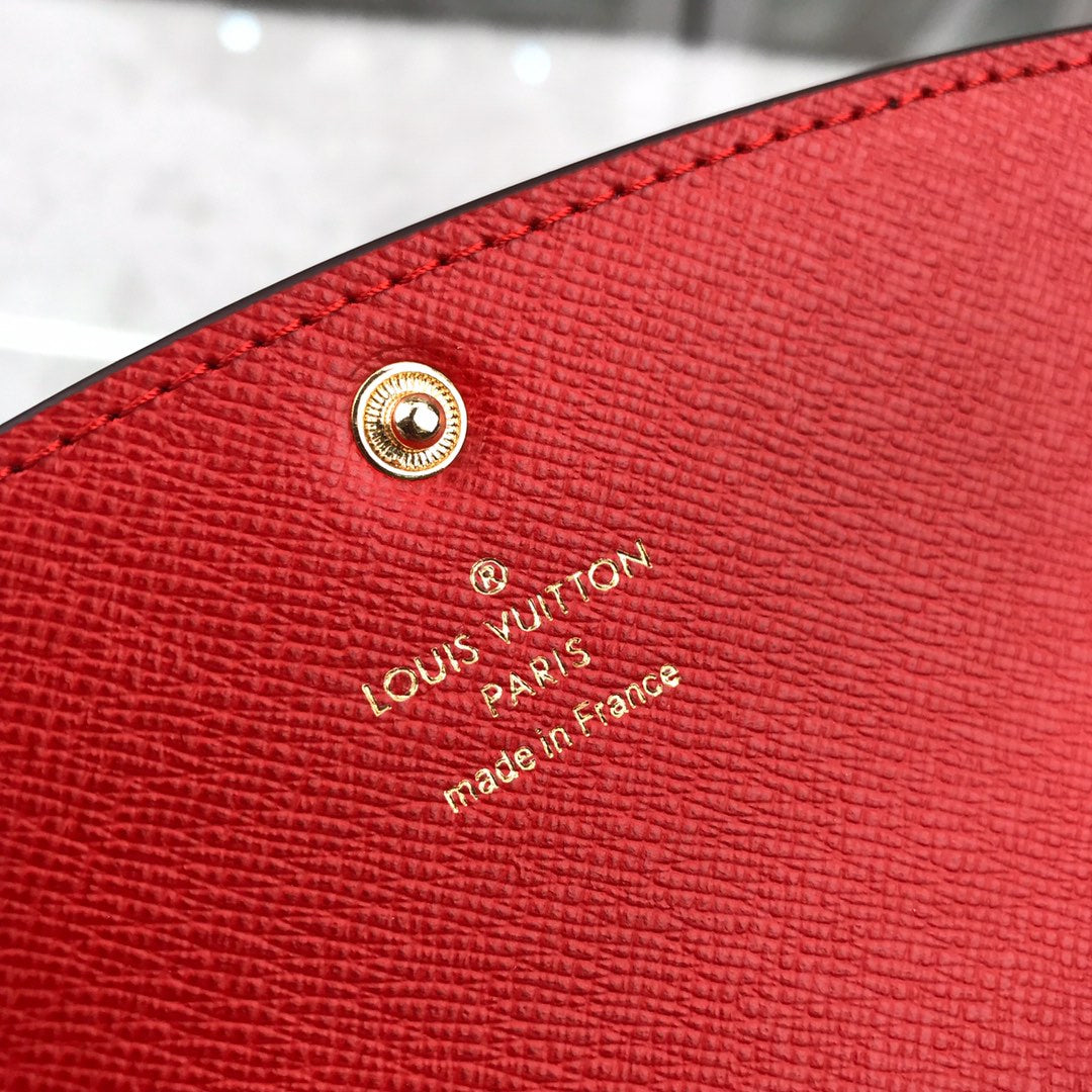 LV PORTAFOGLIO EMILIE RED