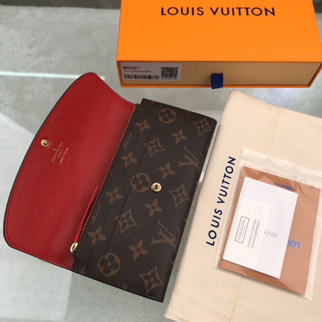 LV PORTAFOGLIO EMILIE RED