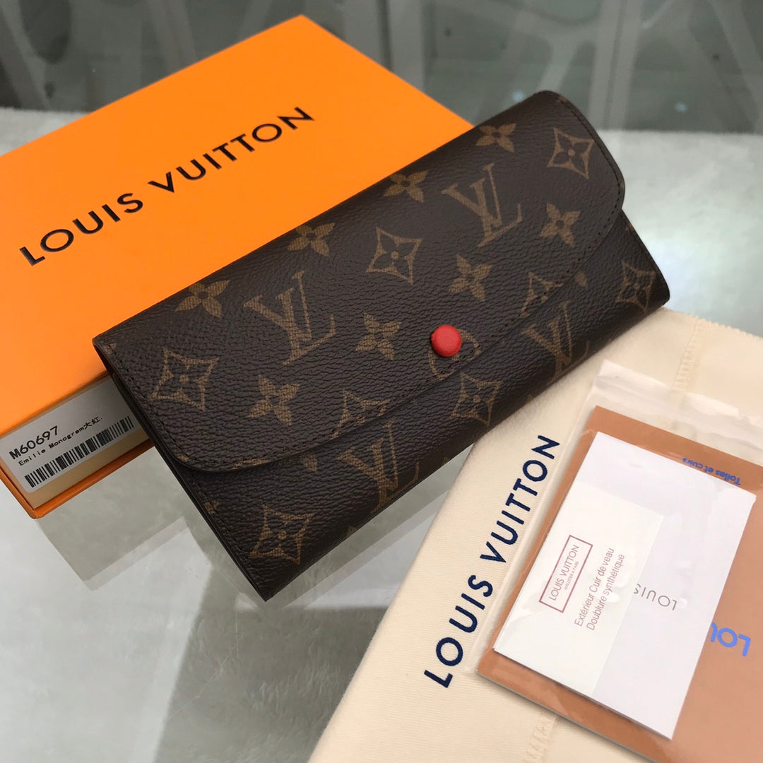 LV PORTAFOGLIO EMILIE RED