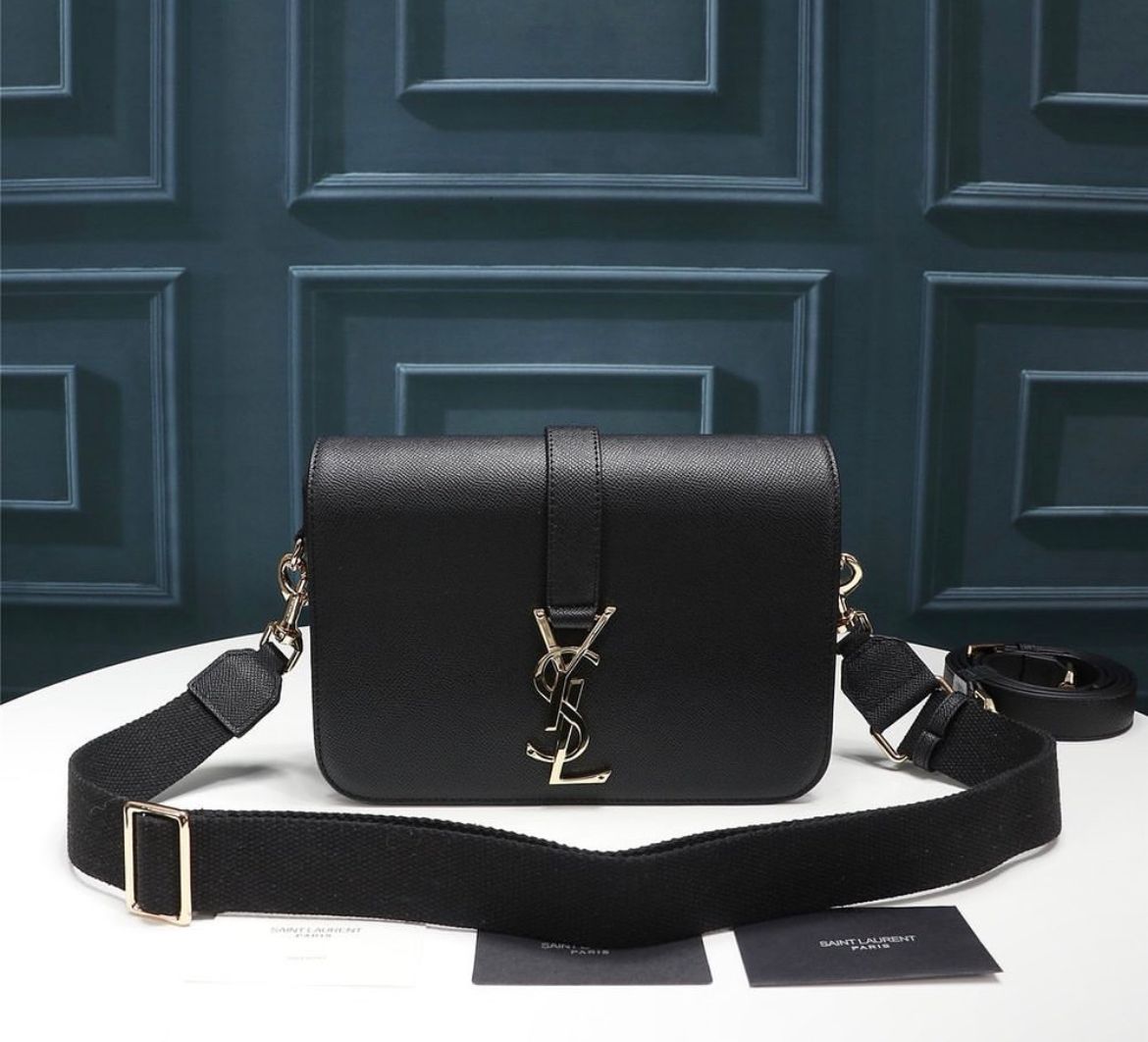 YSL Satchel solferino media in pelle